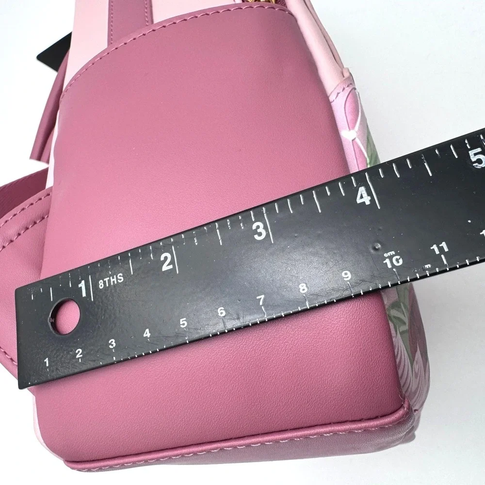 DISNEY LOUNGEFLY NWT Alice in Wonderland Pink Cake‎ Mini Backpack Tea Party
